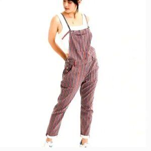 ⭐️ AE High-Waisted Tomgirl Denim Overall Striped Hipster Hippie Artsy Jumpsuit